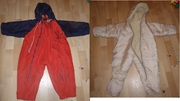 ПРодам комбинезон (зимний, демисезонный) 2 в 1 красно-синий