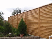 Забор деревянный