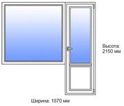 Балконный блок Winbau 1870х2150