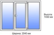 Металлопластиковые окна Rehau 2040x1430