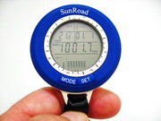 Барометр Рыбака SunRoad SR204 с термометром,  альтиметром,  часами 