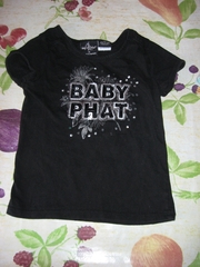 футболка baby phat 3-4 года,  100% хлопок. надпись из пайеток.