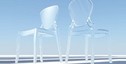 Дизайнерский стул Льюис,  акриловый,  цвет прозрачный