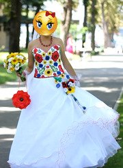 Продам свадебное платье в украинском стиле