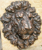 Барельефы лепнина Голова льва на стену