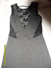 Продам платье женское серого цвета рост 165-175