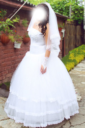 Продам шикарное белоснежное свадебное платье