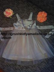 нереальной красоты нарядное платье с цветком h&m на 2-3 года