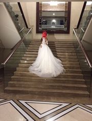Шикарное свадебное платье ручной роботы