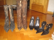 Женская обувь: 2 пары туфель и 2 пары сапог (размер 36-37)